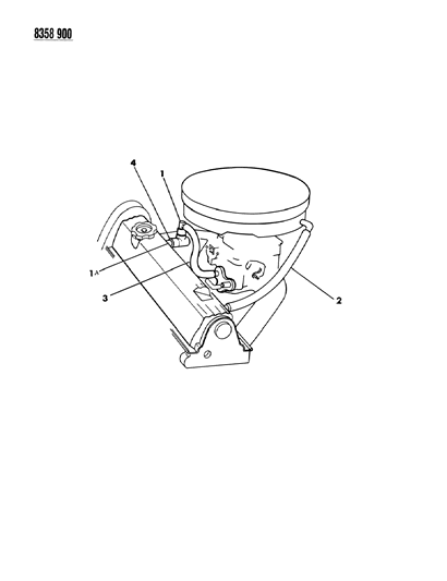 1988 Dodge Dakota Crankcase Ventilation Diagram 1