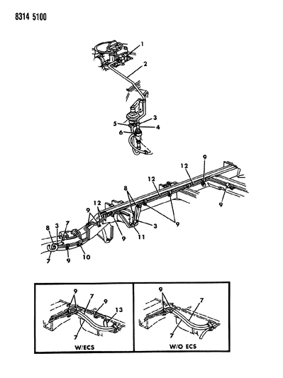 1988 Dodge Ram Wagon Fuel Line Diagram 2