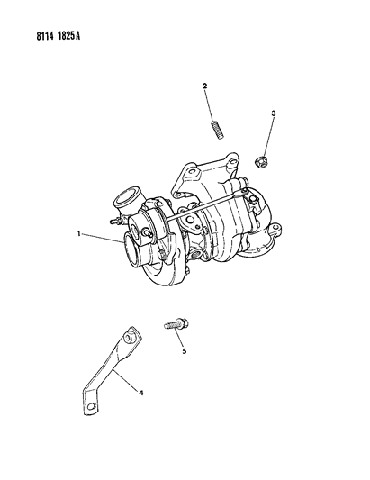 1988 Chrysler LeBaron GTS Turbo Charger II Diagram