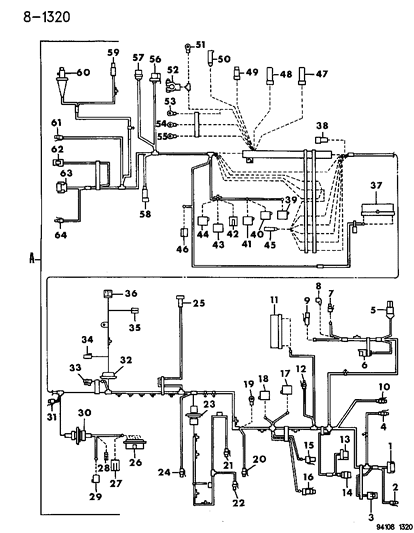 1995 Dodge Spirit Wiring - Headlamp To Dash Diagram