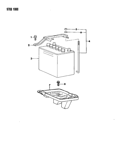 1989 Dodge Colt Battery Tray Diagram