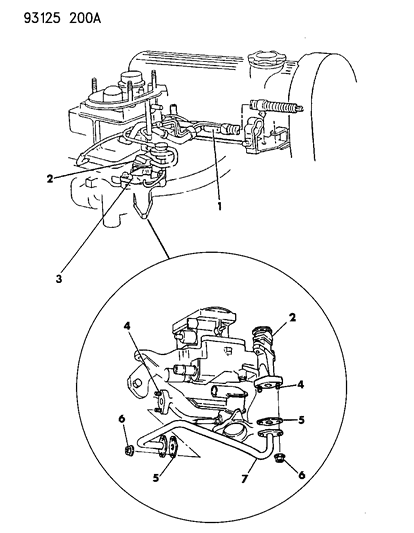 1993 Dodge Shadow EGR System Diagram 1