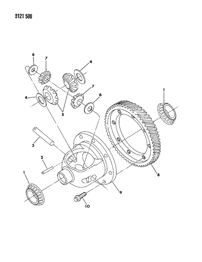 1988 Chrysler LeBaron Differential Manual Transaxle Diagram