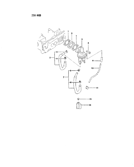 1987 Dodge Colt Fuel Pump Diagram 1