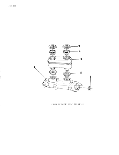 1984 Chrysler Laser Brake Master Cylinder Diagram