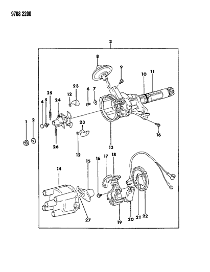 1989 Dodge Ram 50 Distributor Diagram 1