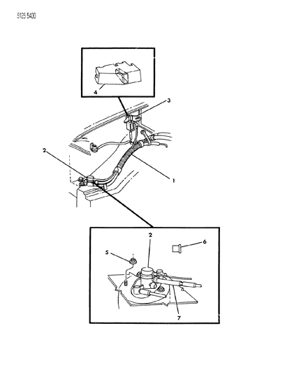 1985 Chrysler LeBaron Vapor Canister Diagram 2