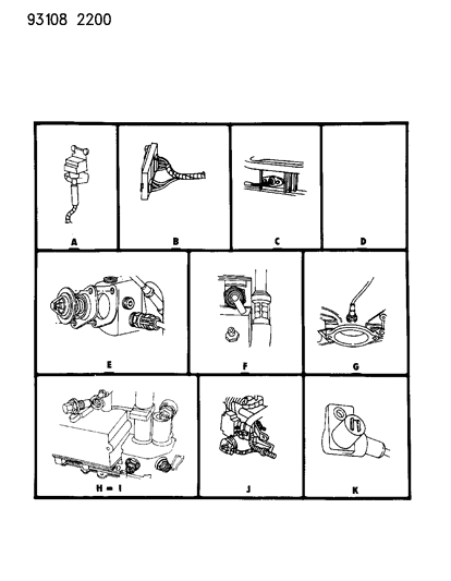 1993 Dodge Daytona Sensors Diagram