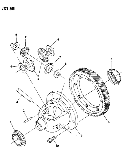 1987 Dodge Aries Differential Manual Transaxle Diagram