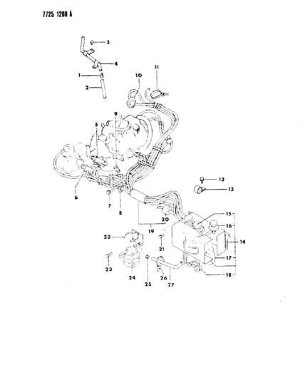 1988 Dodge Raider EGR System Diagram