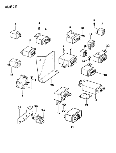 1986 Jeep Comanche Relays Diagram