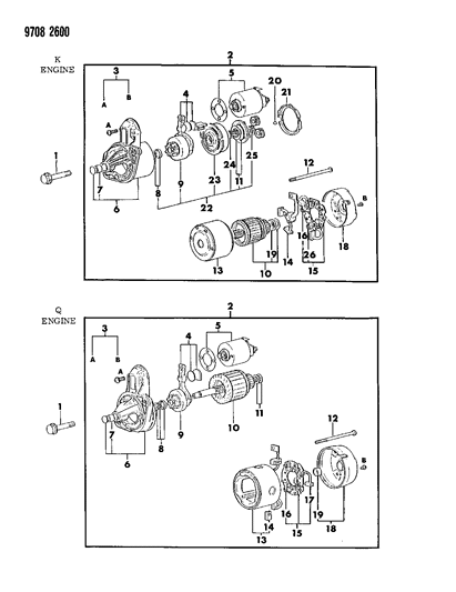 1989 Dodge Colt Starter Diagram