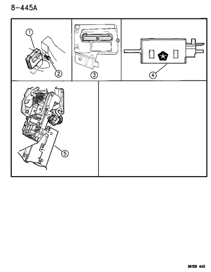 1996 Chrysler Town & Country Module-Transmission Diagram for R4882462