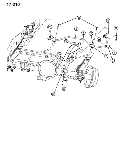 1995 Dodge Ram 2500 Stabilizer - Rear Diagram