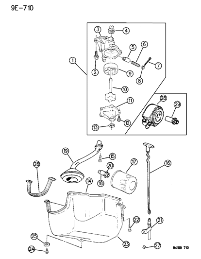 1994 Dodge Shadow Engine Oiling Diagram 1