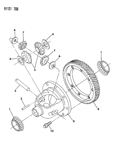 1991 Dodge Caravan Differential Diagram