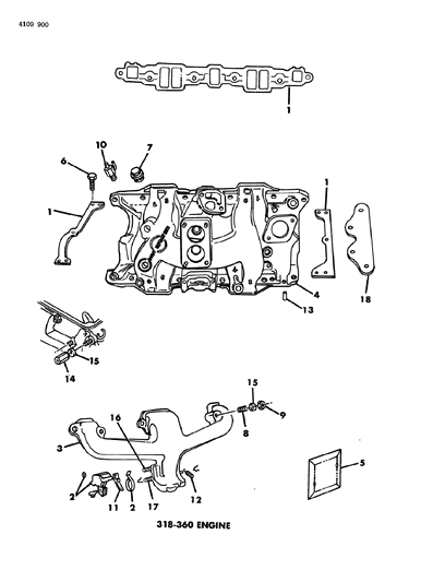 1984 Dodge Diplomat Manifold With Heat Control Diagram