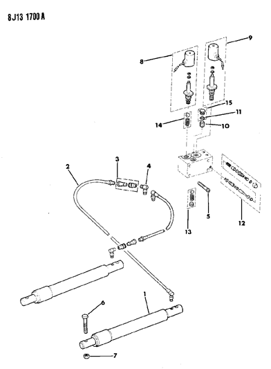 1989 Jeep Wrangler Snow Plow Power Angling Cylinders Diagram