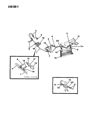 1988 Chrysler Fifth Avenue Engine Oil Cooler Diagram