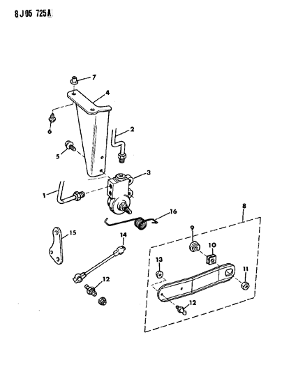 1989 Jeep Comanche Height Sensing Valve Diagram