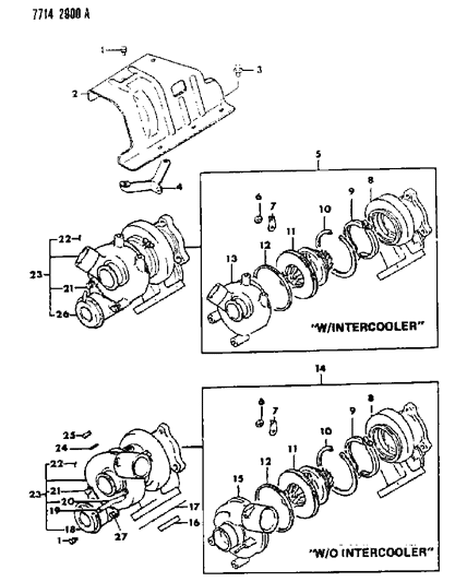 1988 Chrysler Conquest Turbo Charger Diagram