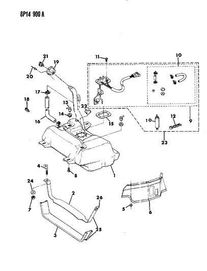 1991 Dodge Monaco Fuel Tank Diagram