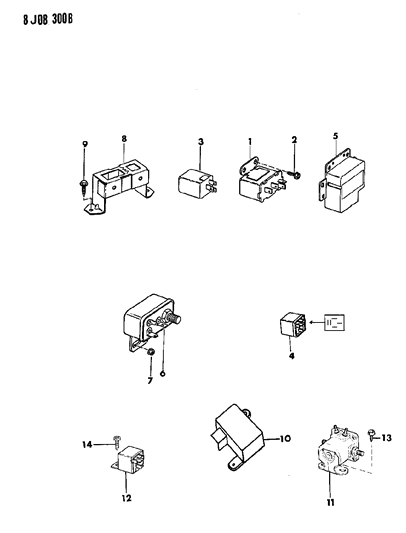 1988 Jeep J20 Relays Diagram