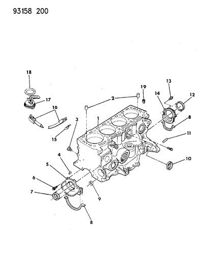 1993 Dodge Daytona Cylinder Block Diagram 1