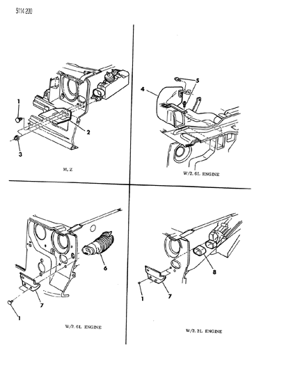 1985 Dodge Charger Fresh Air Inlet System Diagram
