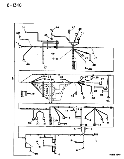 1994 Dodge Caravan Wiring - Headlamp To Dash Diagram