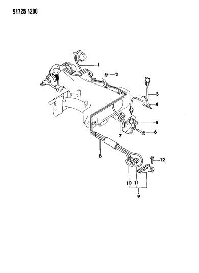 1991 Dodge Ram 50 EGR System Diagram 2