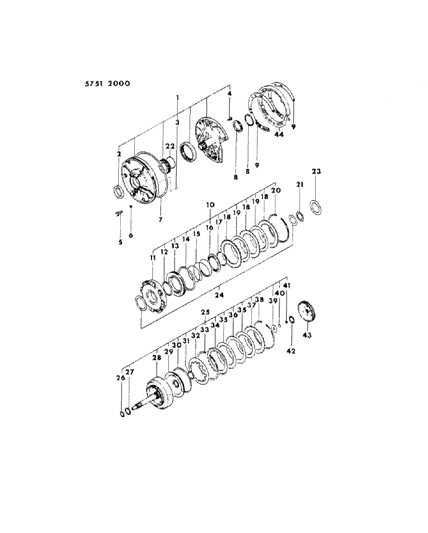 1985 Dodge Colt Oil Pump & Clutch Diagram