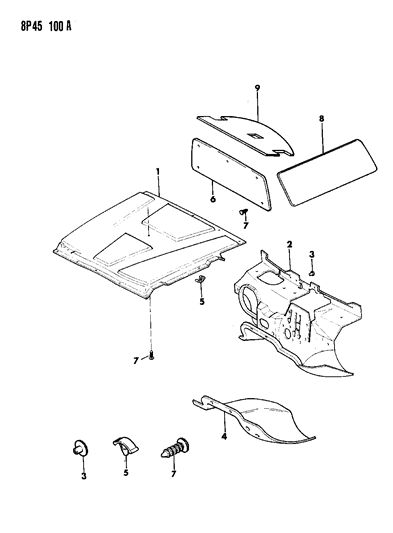 1992 Dodge Monaco Insulation Diagram