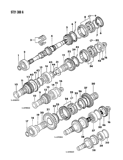 1989 Dodge Colt Gear Train Diagram