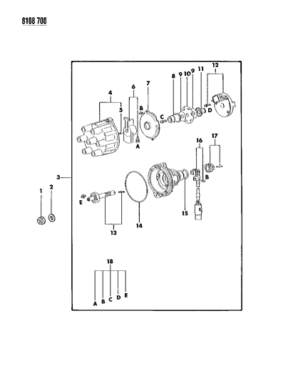 1988 Dodge Caravan Distributor Diagram 2