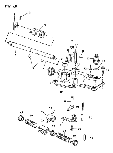 1991 Chrysler LeBaron Controls, Internal Diagram 2