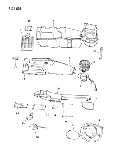 1986 Dodge Caravan Heater Unit Diagram