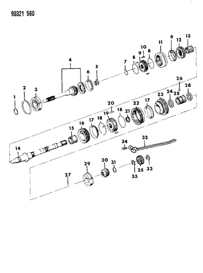 1992 Dodge Ram Van Gear Train Diagram