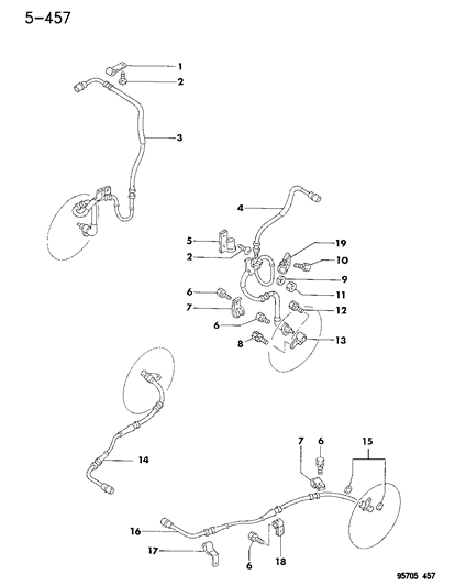 1996 Dodge Stealth Sensor Stealth, W/ABS Diagram 2