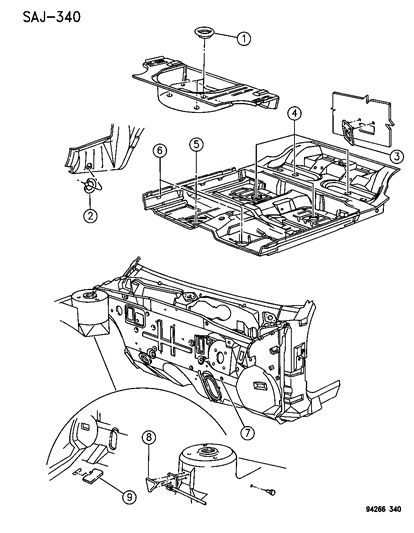 1994 Chrysler LeBaron GTC Plugs Diagram