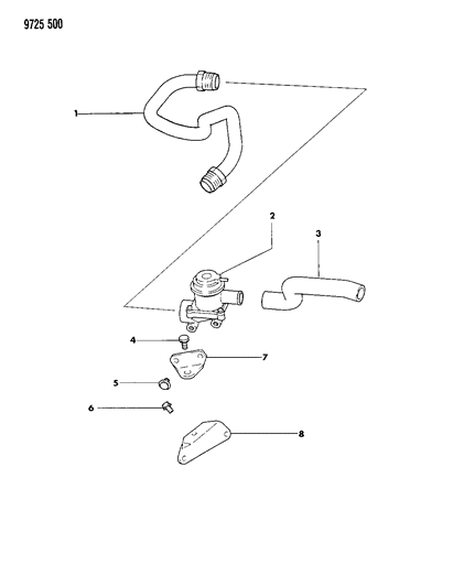 1989 Dodge Raider Secondary Air Supply System Diagram