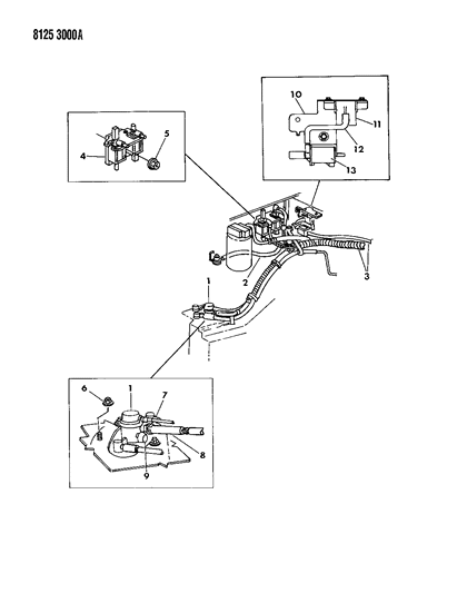 1988 Chrysler Town & Country Vapor Canister Diagram 2