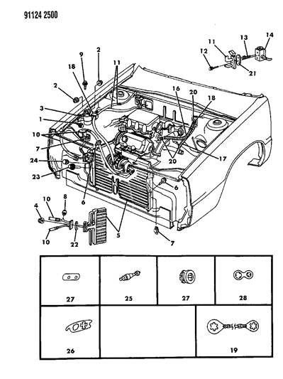 1991 Chrysler TC Maserati Plumbing - A/C & Heater Diagram