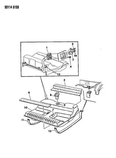 1990 Chrysler TC Maserati Fuel Tank & Filler Tube Diagram