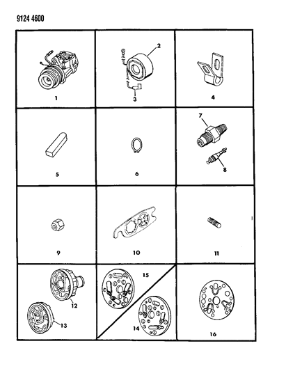 1989 Dodge Caravan A/C Compressor Diagram 1