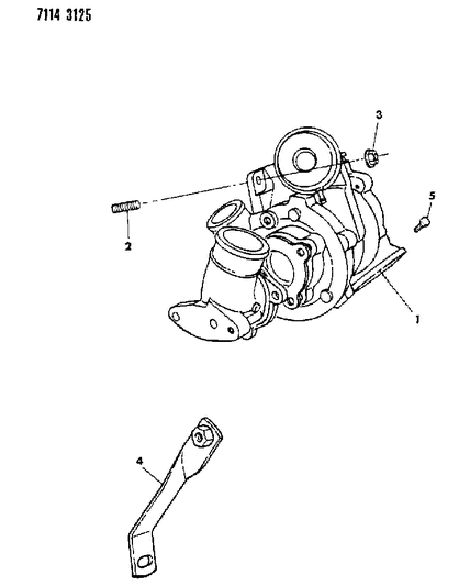 1987 Chrysler LeBaron GTS Turbo Charger II Diagram