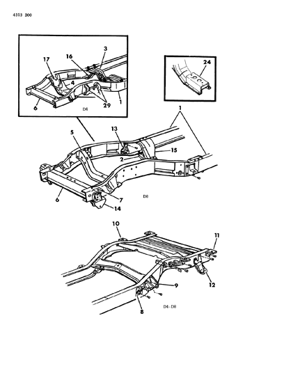 1984 Dodge D350 Frame Diagram 2