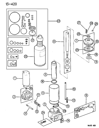 1996 Jeep Cherokee Snow Plow Power Lift Unit Diagram