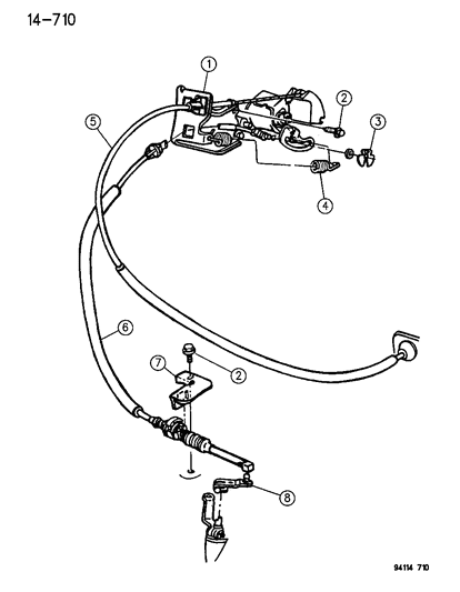 1994 Dodge Spirit Throttle Control Diagram 1