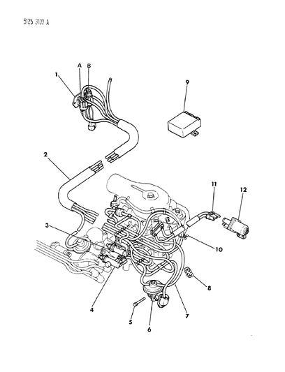 1985 Dodge Caravan EGR System Diagram 5